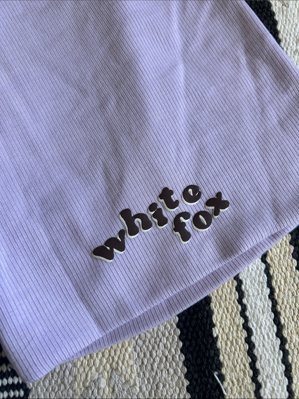 White Fox Lilac Bike Shorts - Picture 2 of 4